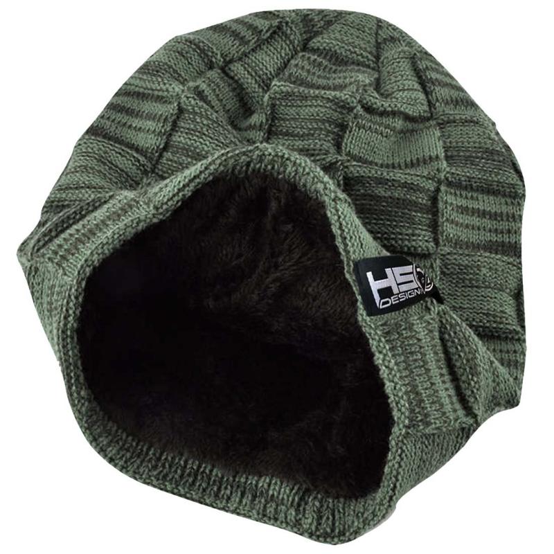 Hotspot Design Green beanie HSD with fur