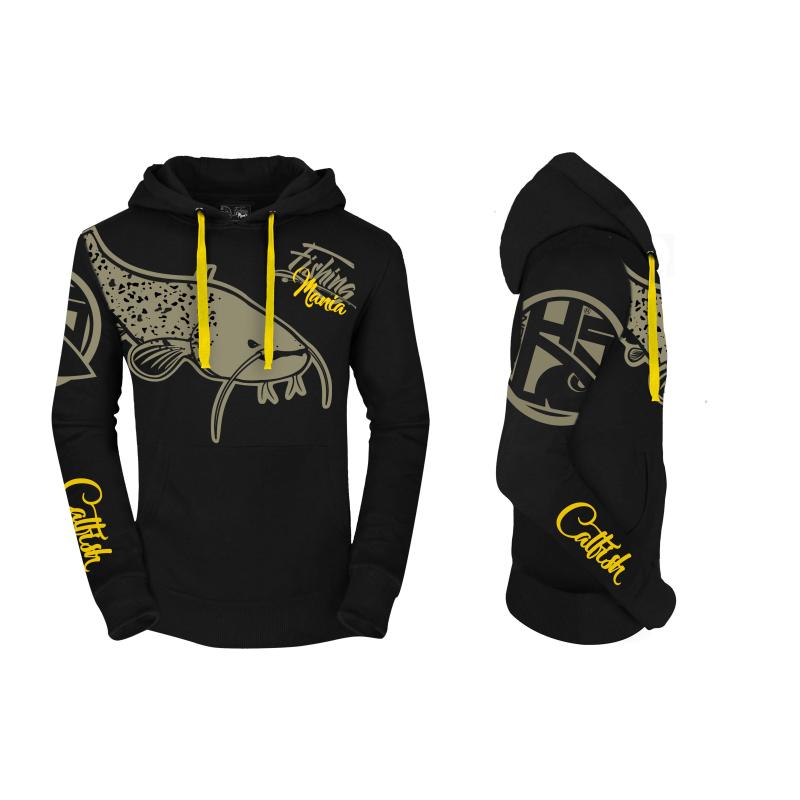 Hotspot Design Hoodie Fishing Mania CatFish - Size XXL