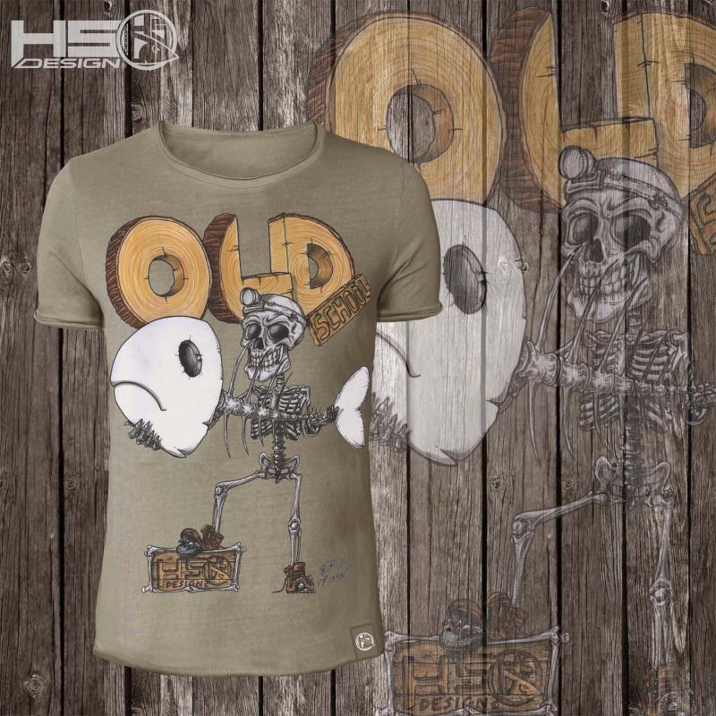 Hotspot Design Vintage t-shirt OLD SCHOOL 2.0 - Size XL