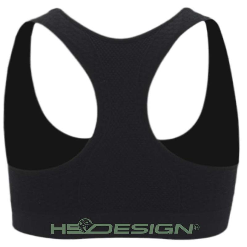 Hotspot Design Sport Bra green logo Size M