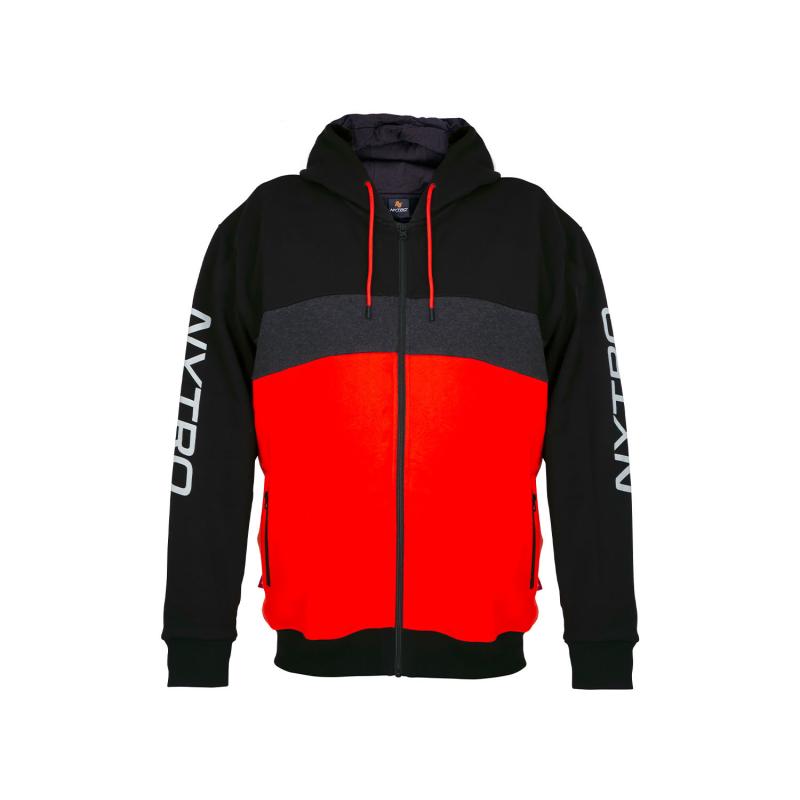 Nytro Zipped Hoody Tri-Color  Large