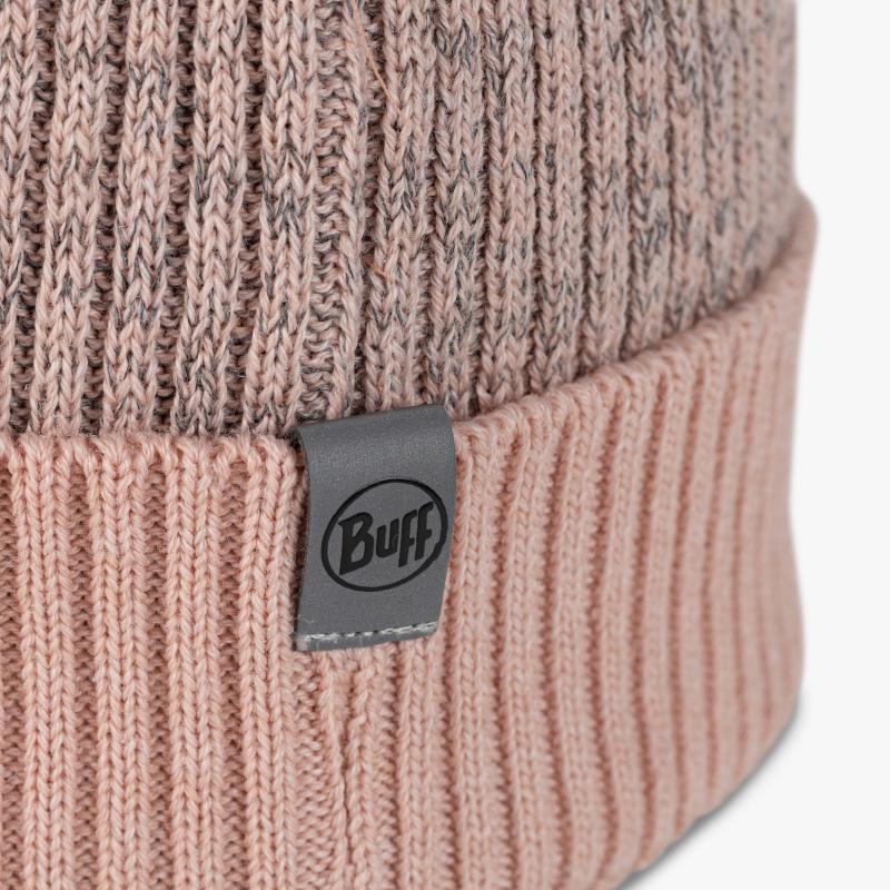 Buff Merino Active Beanie Solid Pale Pink