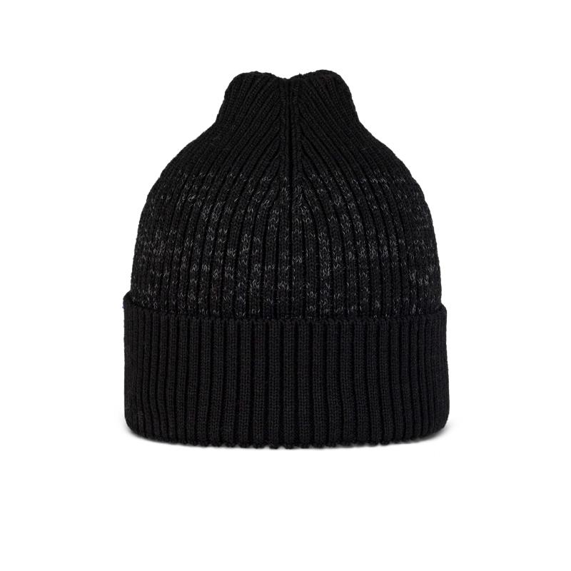 Buff Merino Active Beanie Solid Black