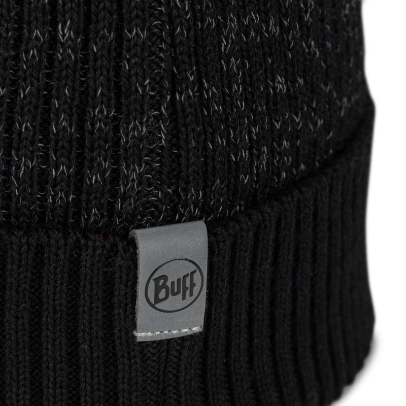 Buff Merino Active Beanie Solid Black