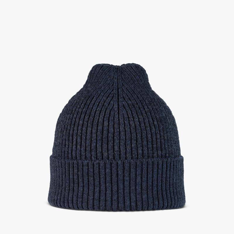 Buff Merino Active Beanie Solid Night Blue