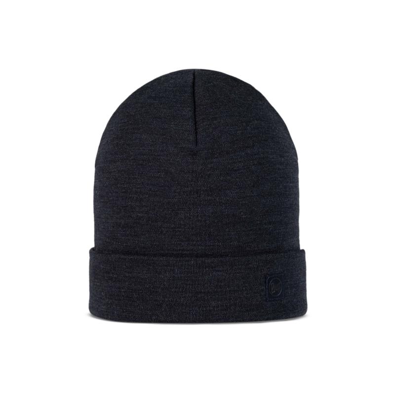 Buff Merino Heavyweight Beanie Solid Indigo