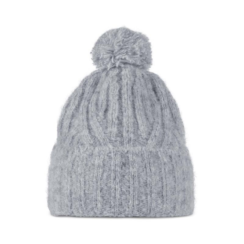 Buff Knitted Beanie Nerla Grey