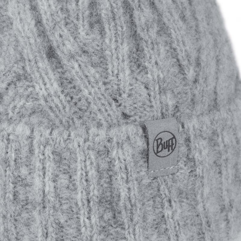 Buff Knitted Beanie Nerla Grey