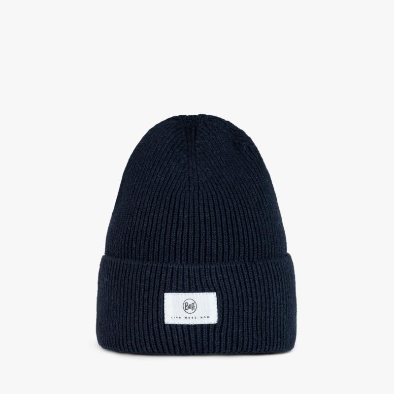 Buff Knitted Beanie Drisk Night Blue