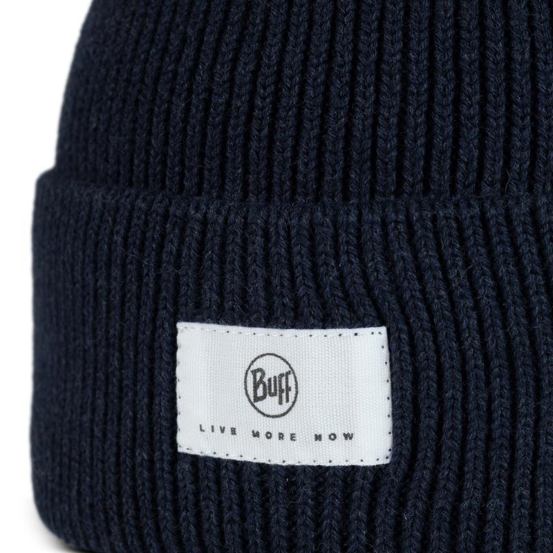 Buff Knitted Beanie Drisk Night Blue