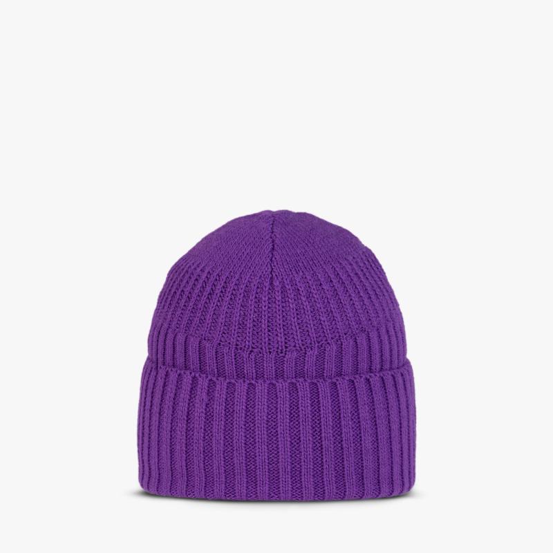 Buff Knitted & Fleece Beanie Renso Purple