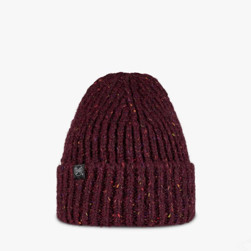 Buff Knitted & Fleece Beanie Kim Dahlia