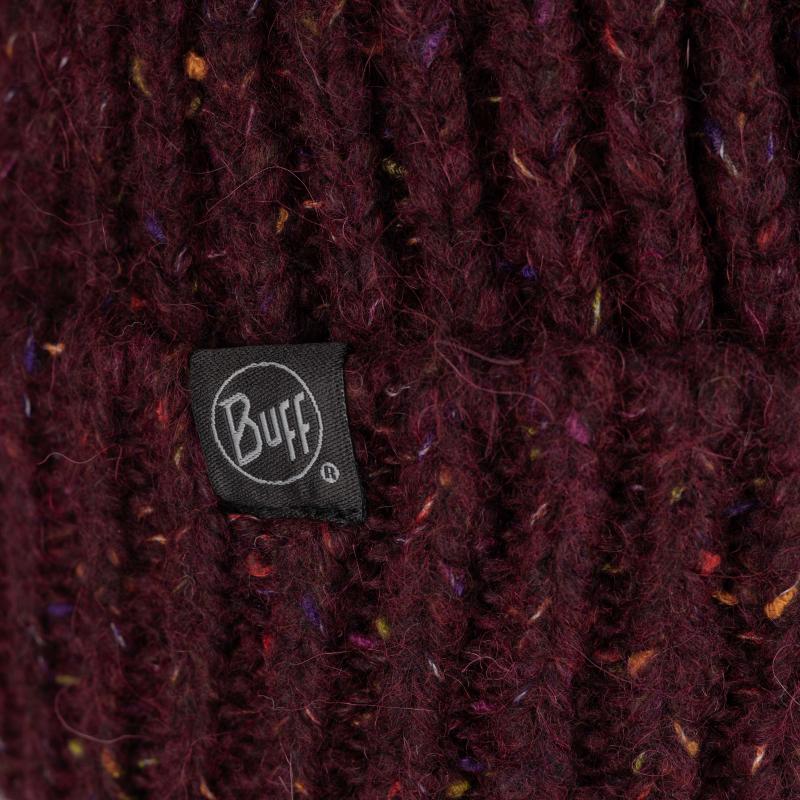 Buff Knitted & Fleece Beanie Kim Dahlia