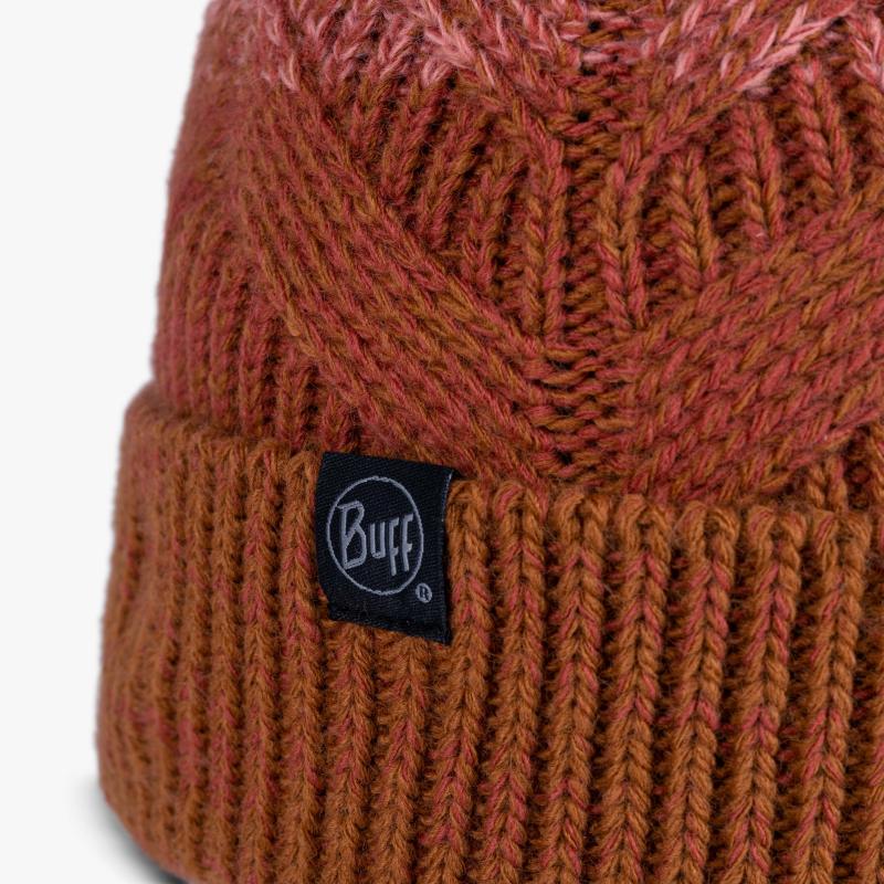 Buff Knitted & Fleece Beanie Masha Cinnamon