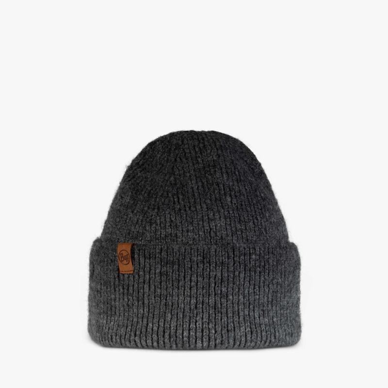 Buff Knitted Beanie Marin Graphite