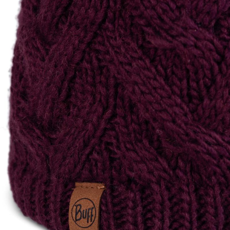 Buff Knitted & Fleece Beanie Caryn Dahlia