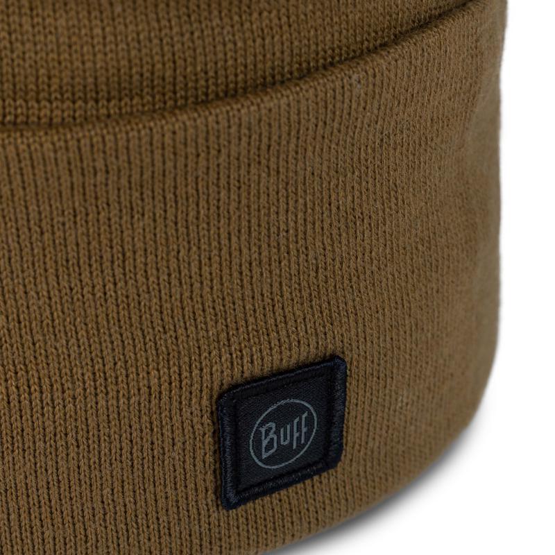 Buff Knitted Beanie Niels Evo Brindle Brown