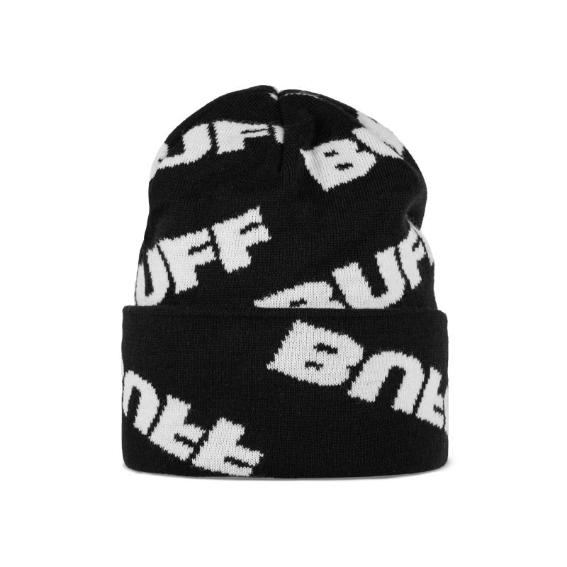 Buff Knitted Beanie Hido Black