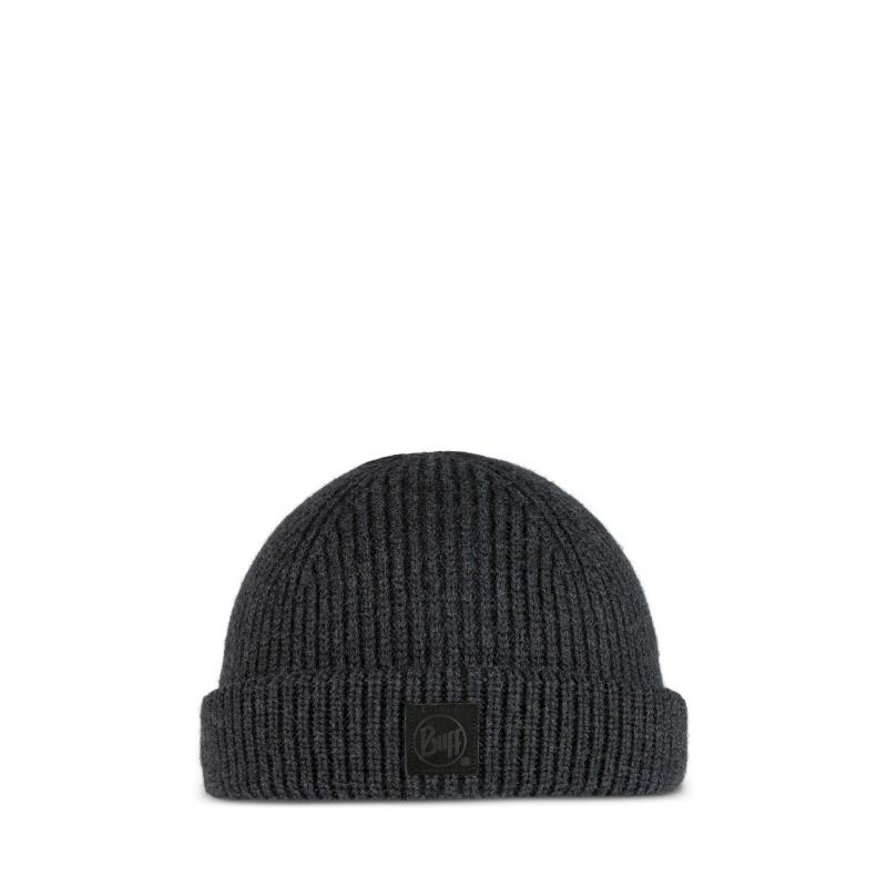 Buff Knitted Beanie Clum Graphite