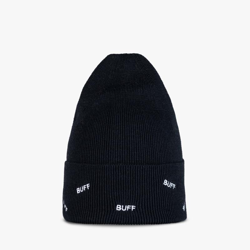 Buff Knitted Beanie Otty Black