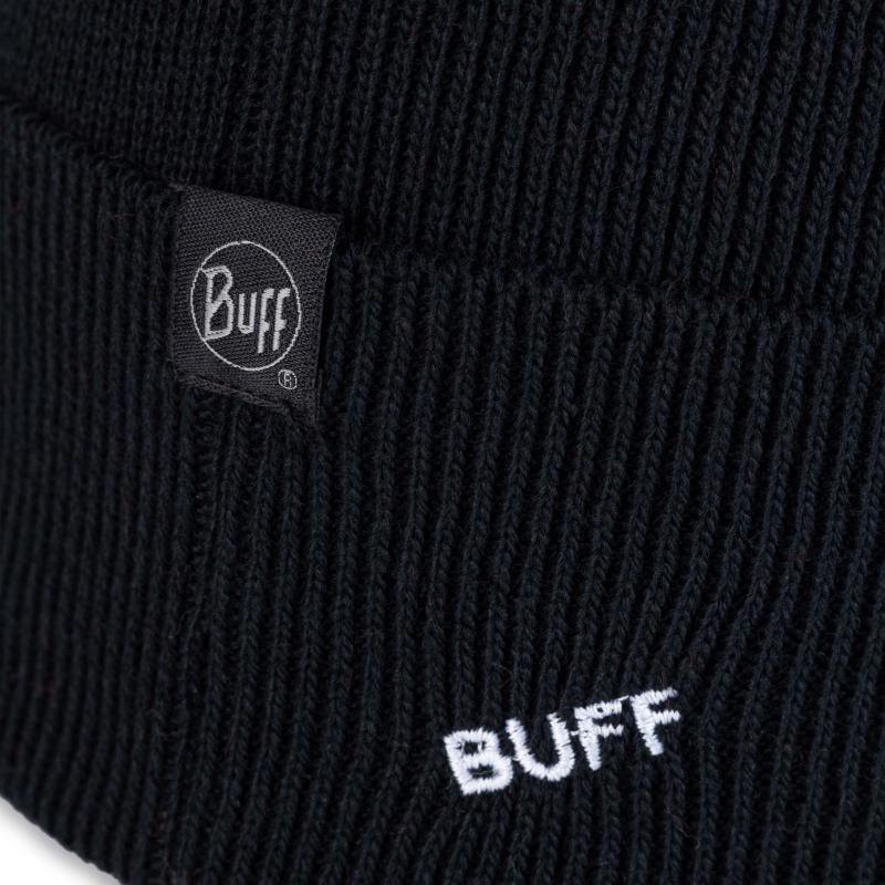 Buff Knitted Beanie Otty Black