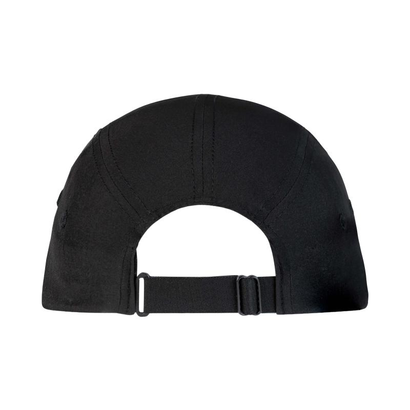 Buff 5 Panel Go Cap Solid Black S/M