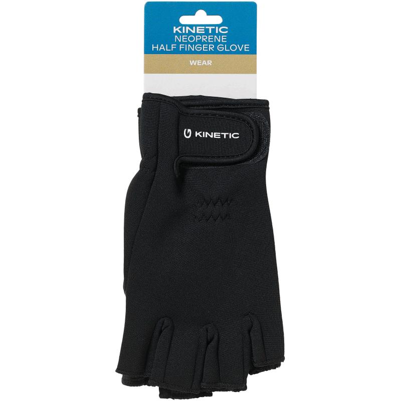 Kinetic Neoprene Half Finger Glove M Black