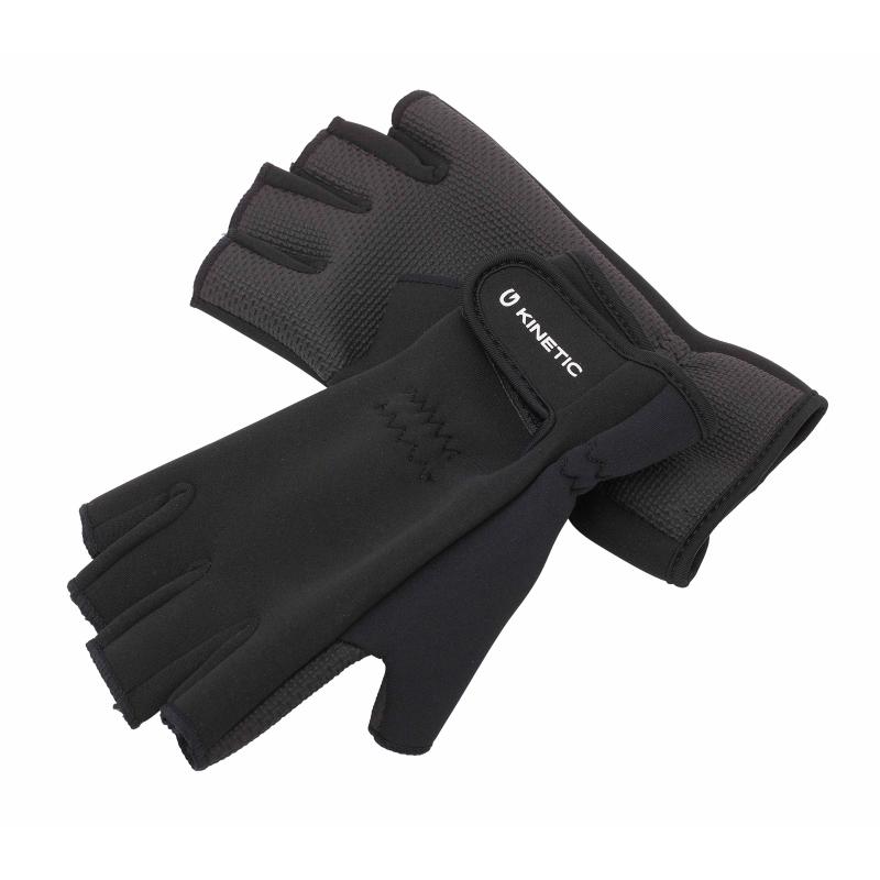 Kinetic Neoprene Half Finger Glove M Black