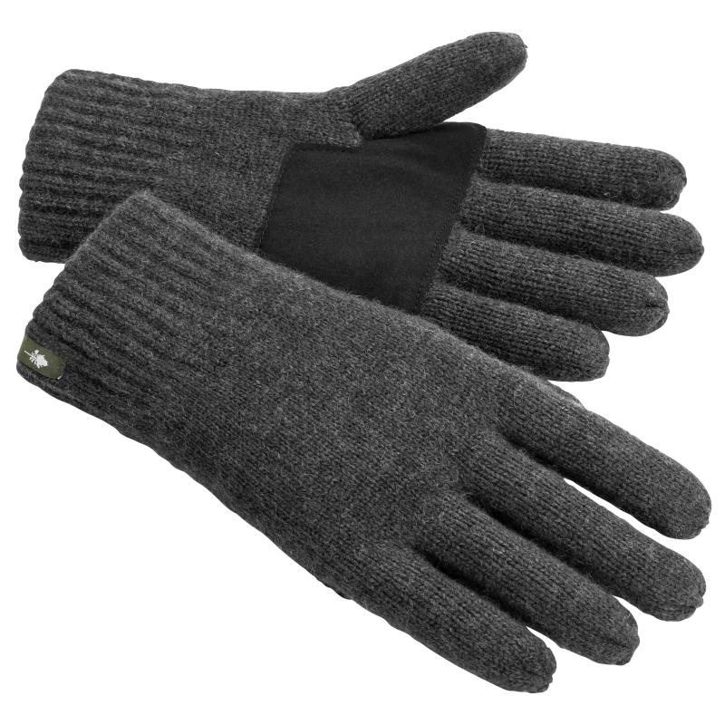 Pinewood Knitted Wool Glove D.Anthracite Melange XS-S