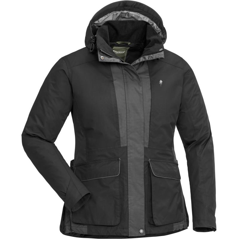 Pinewood Dog Sports 2.0 Women Jacket Black/D.Anthracite L