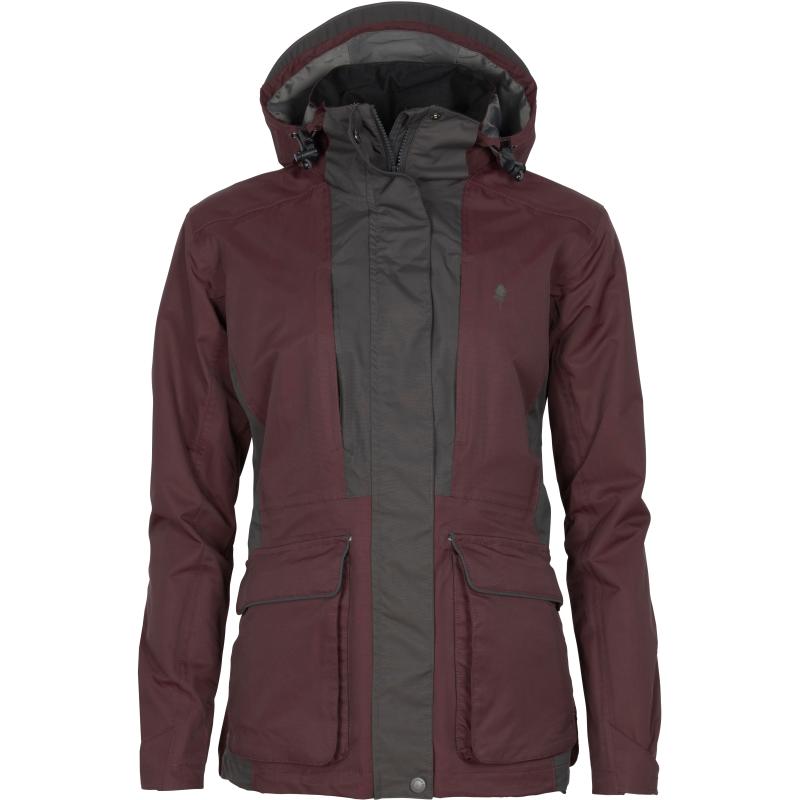 Pinewood Dog Sports 2.0 Women Jacket Earth Plum/D.Anthracite S