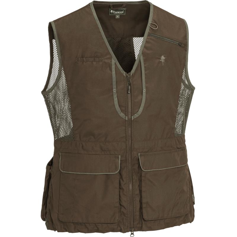 Pinewood Dog Sports 2.0 Women Vest Suede Brown/D.Olive XS