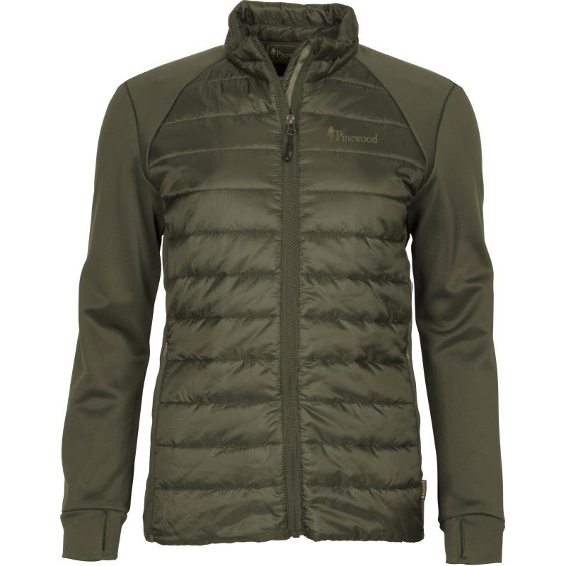 Pinewood Finnveden Hybrid Power Fleece Jacket Women Olive XS