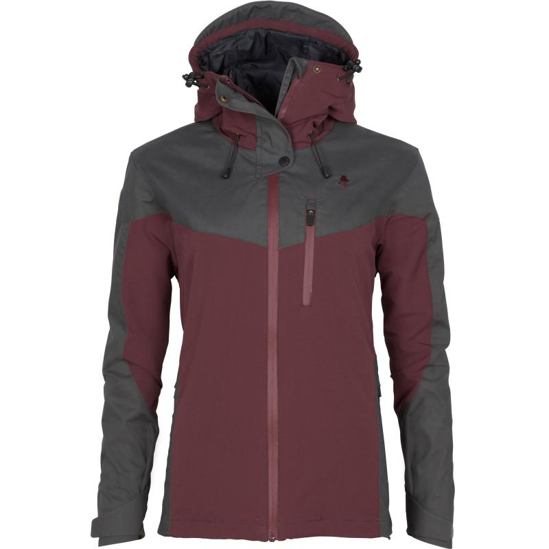 Pinewood Finnveden Hybrid Extreme Women Jacket Earth Plum/D.Anthracite S