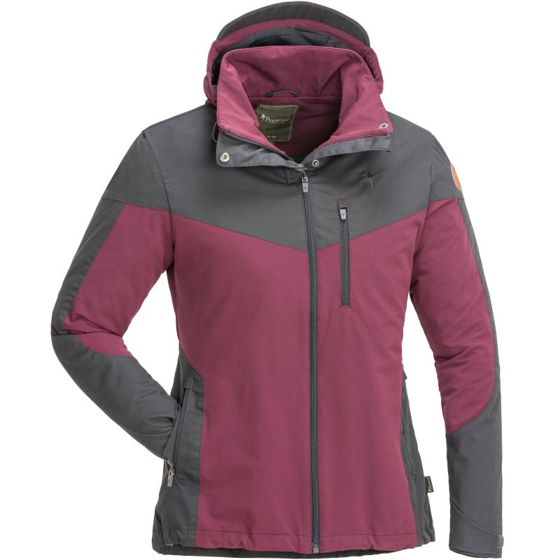 Pinewood Finnveden Hybrid Women Jacket Plum/D.Anthracite S