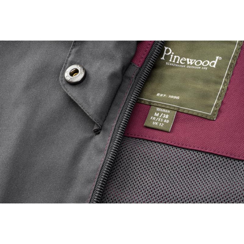 Pinewood Finnveden Hybrid Women Jacket Plum/D.Anthracite S