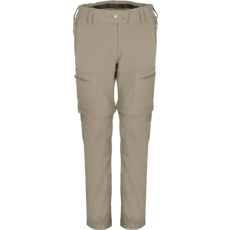 Pinewood Finnveden Hybrid Zip-Off Women Trouser L.Khaki 34