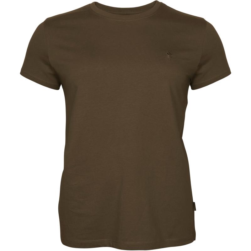 Pinewood 3-Pack Women T-Shirt Green/H.Brown/Khaki XS