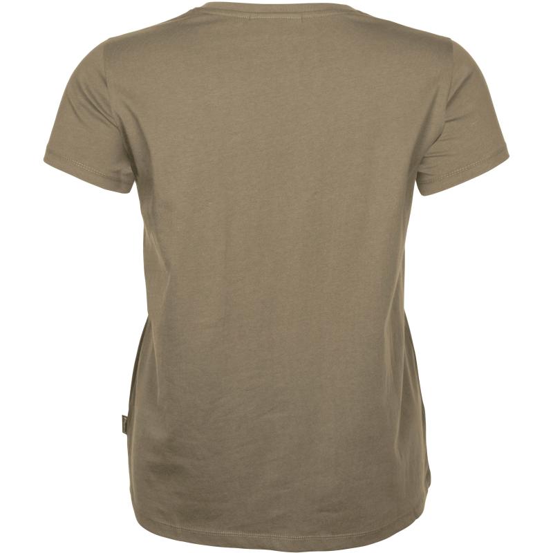 Pinewood 3-Pack Women T-Shirt Green/H.Brown/Khaki XS