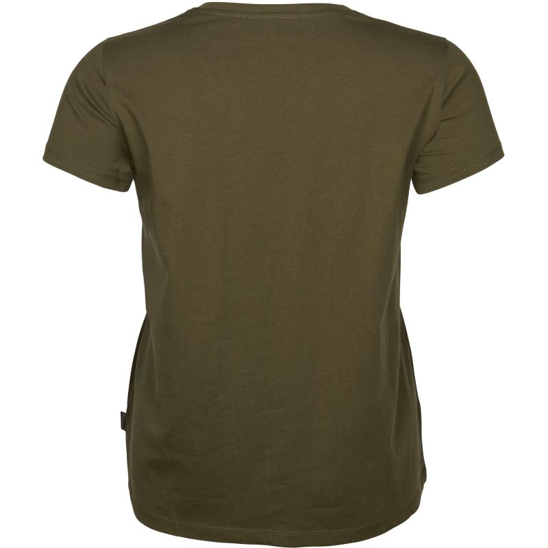 Pinewood 3-Pack Women T-Shirt Green/H.Brown/Khaki XS