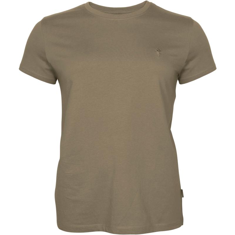 Pinewood 3-Pack Women T-Shirt Green/H.Brown/Khaki S