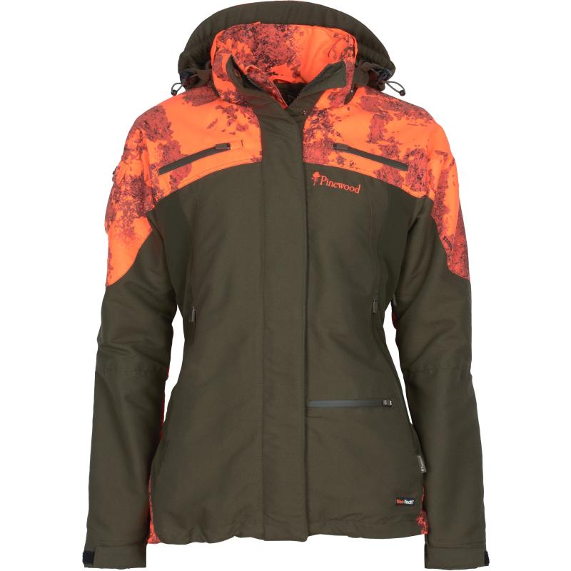 Pinewood Hunter Pro Xtr 2.0 Camou Damen Jacke Mossgreen/Strata Blaze XS