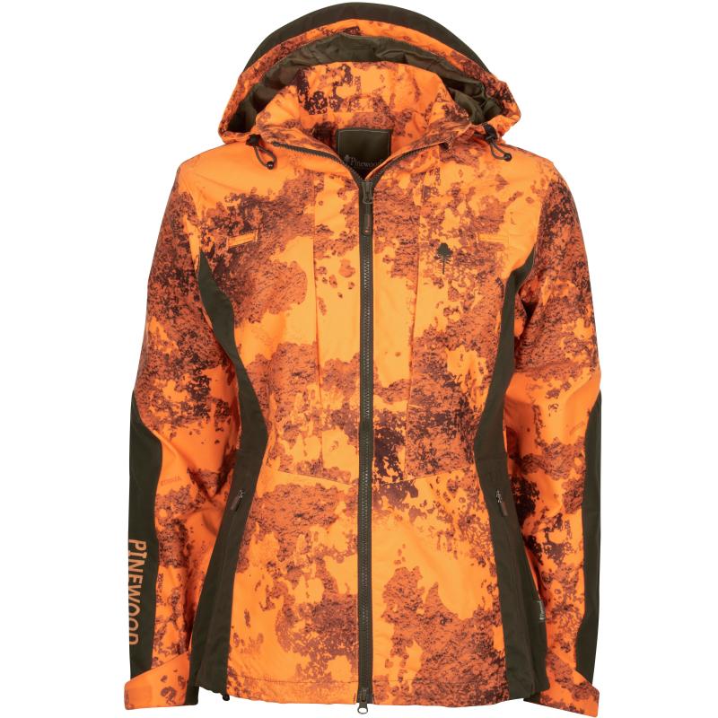 Pinewood Furudal Tracking Camou Women Jacket Strata Blaze/Mossgreen S