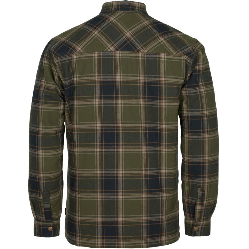 Pinewood Finnveden Check Padded Overshirt Mossgreen/Black L