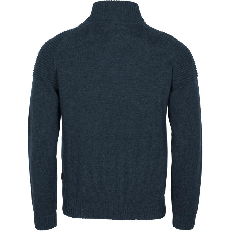 Pinewood Värnamo T Neck Sweater D.Navy Melange S