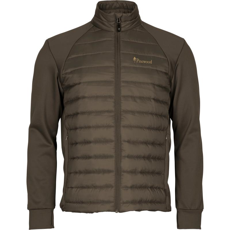 Pinewood Finnveden Hybrid Power Fleece Jacket Dusty Brown S