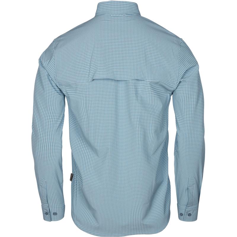 Pinewood InsectSafe Shirt Fog Blue/Offwhite S