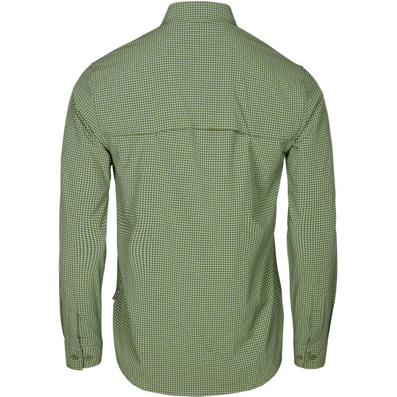 Pinewood InsectSafe Shirt Pine Green/Offwhite S