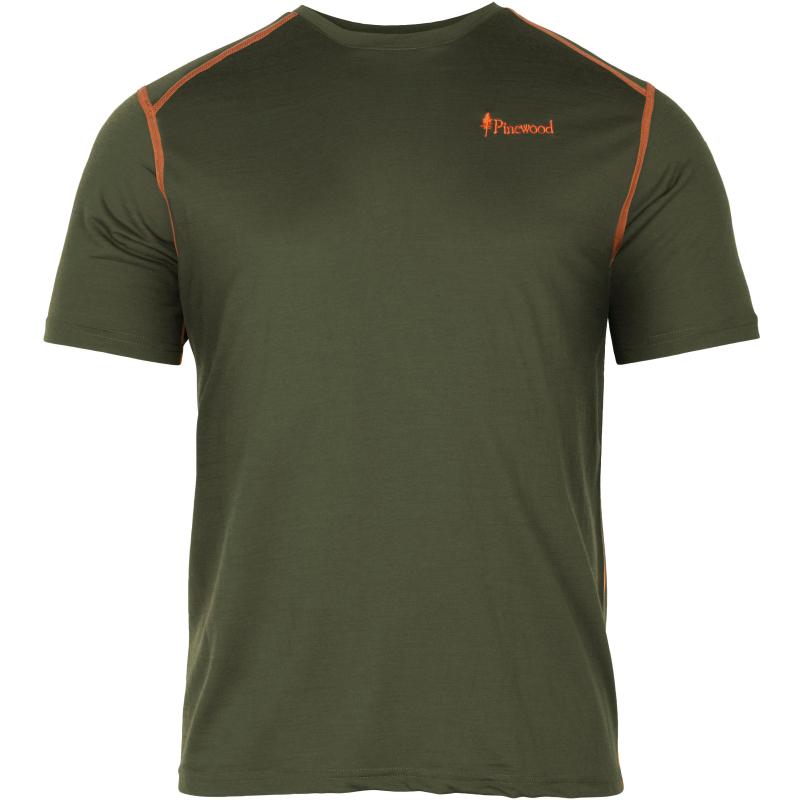 Pinewood Abisko Merino Wool T-Shirt Mossgreen S