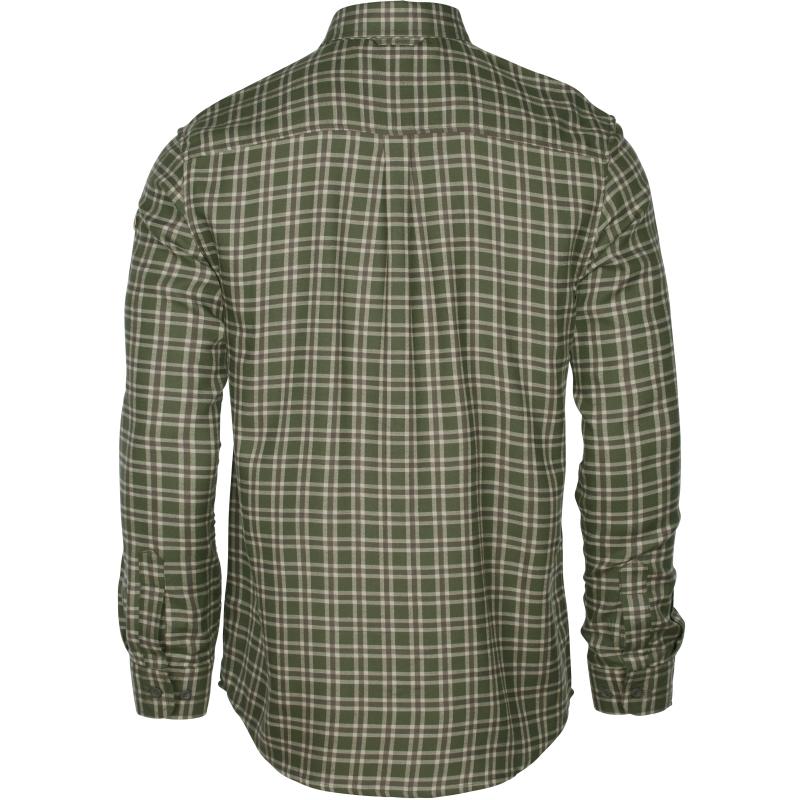 Pinewood Lappland Wool Shirt Mossgreen/L.Khaki XXL